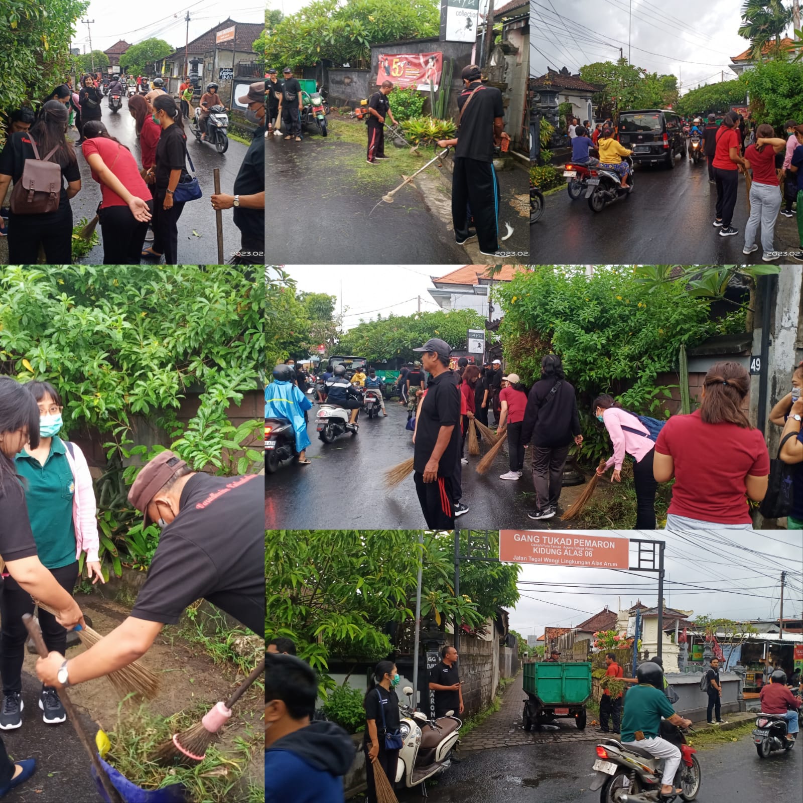 Sesetan Adakan Kerja Bakti Memperingati Hari Peduli Sampah Nasional dan HUT Kota Denpasar