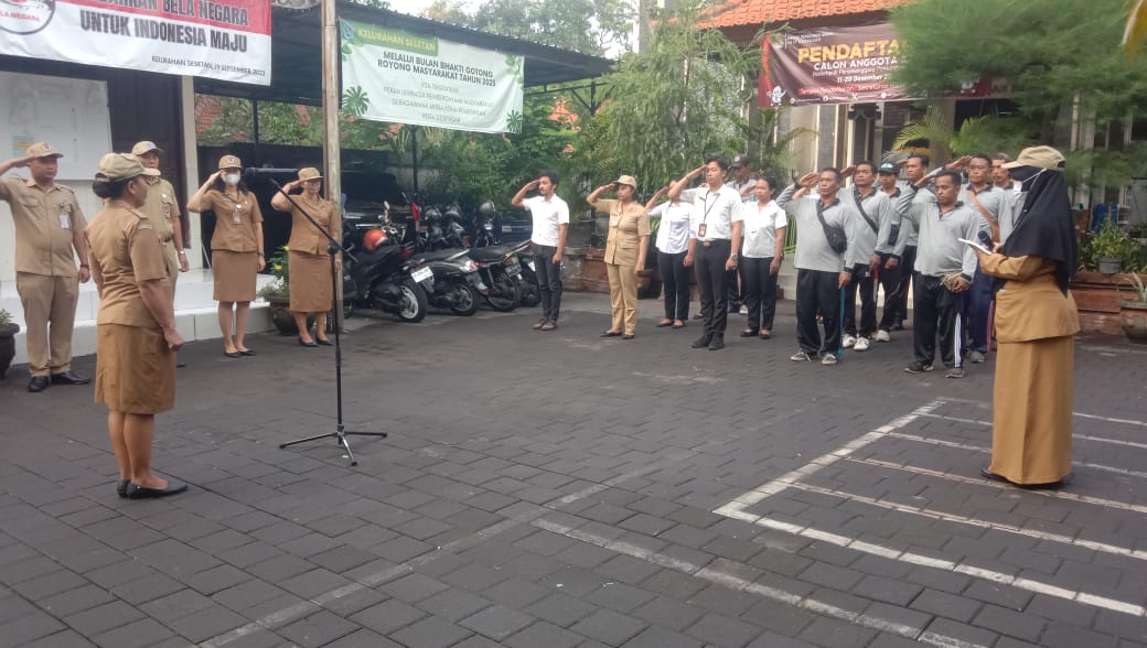 Apel Disiplin Pegawai Kelurahan Sesetan Bulan Januari 2024