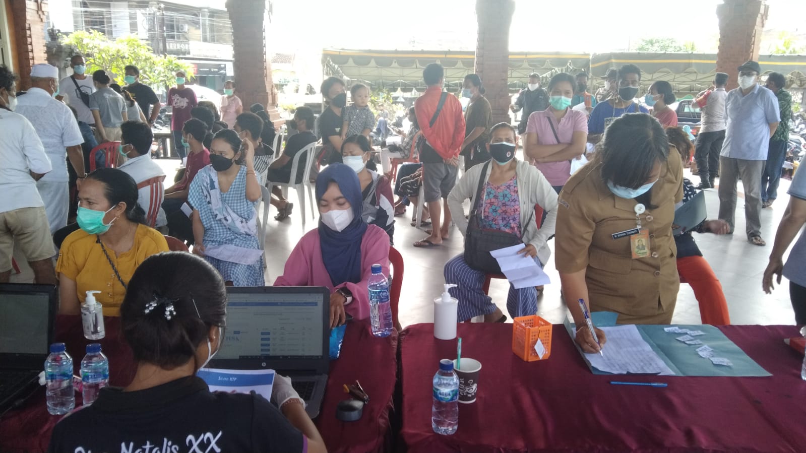 Vaksin Merdeka Hari Pertama di Suwung Batan Kendal